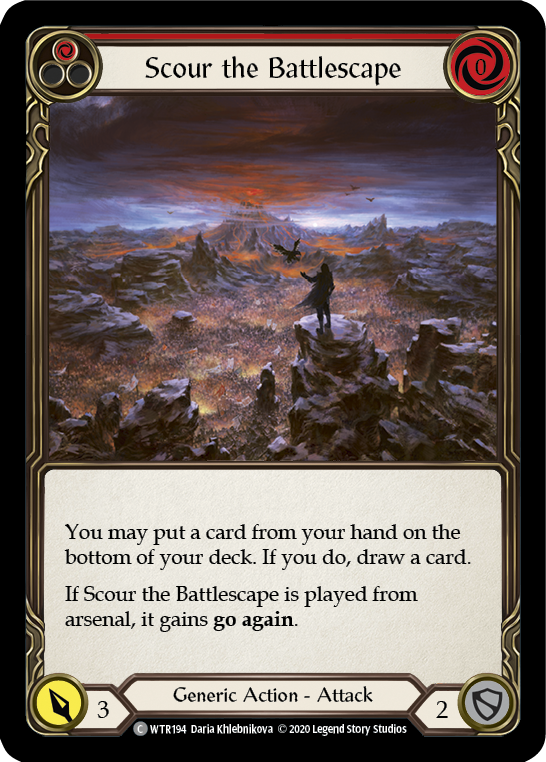 Scour the Battlescape (Red) [U-WTR194] (Welcome to Rathe Unlimited)  Unlimited Normal Sale