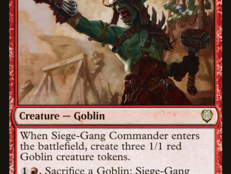 Siege-Gang Commander [Phyrexia: All Will Be One Commander] Online