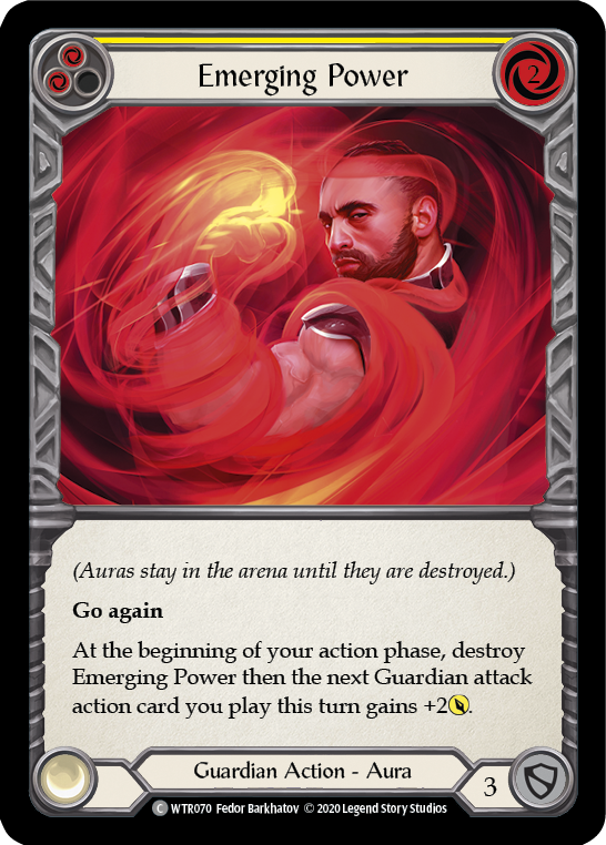 Emerging Power (Yellow) [U-WTR070] (Welcome to Rathe Unlimited)  Unlimited Rainbow Foil Discount