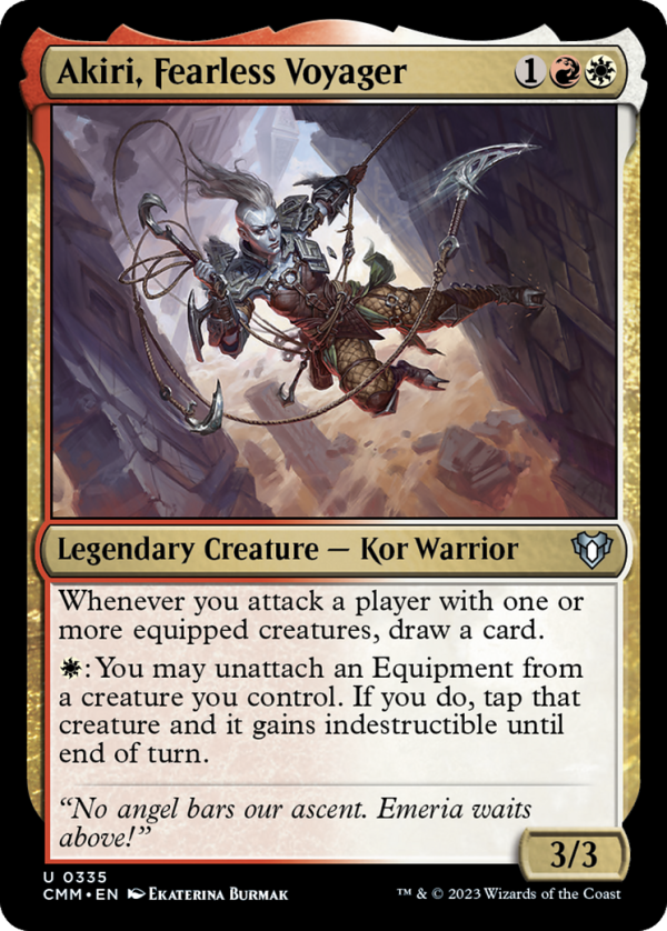 Akiri, Fearless Voyager [Commander Masters] on Sale