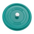 Staub Cast Iron 5.5-qt Round Cocotte - Turquoise Cheap