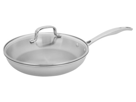 Henckels Clad H3 10-inch Stainless Steel Fry Pan with Lid For Sale