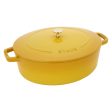 Staub Cast Iron 6.25-qt Shallow Oval Dutch Oven - Citron Discount