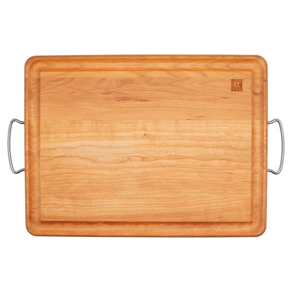 Zwilling Cherry Wood Carving Board with Handles on Sale