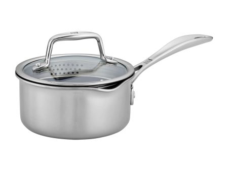 Zwilling Clad CFX 1-qt Stainless Steel Ceramic Nonstick Saucepan on Sale