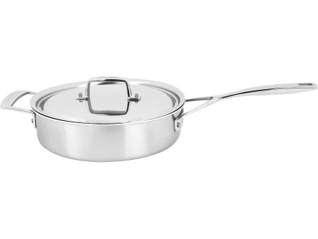 Demeyere Essential 5-ply 3-qt Stainless Steel Saute Pan with Lid Hot on Sale