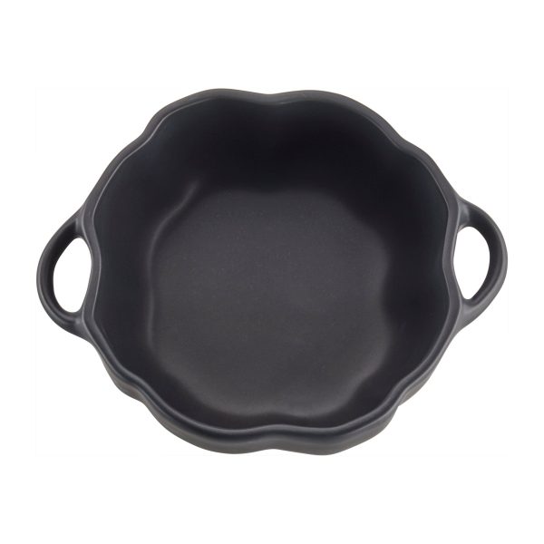 Staub Ceramic 24-oz Pumpkin Cocotte - Matte Black Hot on Sale