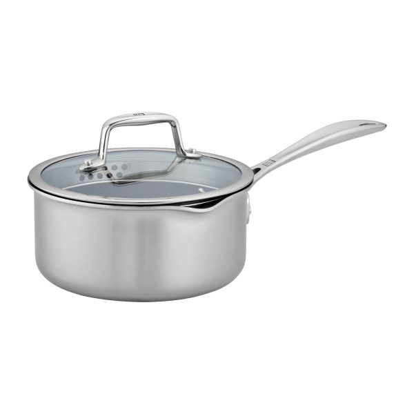 Zwilling Clad CFX 2-qt Stainless Steel Ceramic Nonstick Saucepan on Sale