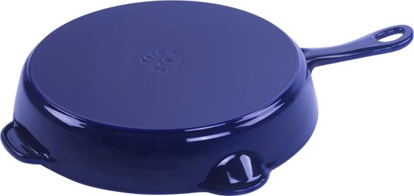 Staub Cast Iron 11-inch Traditional Skillet - Dark Blue Supply