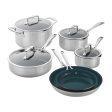 Zwilling Clad CFX 10-pc Stainless Steel Ceramic Nonstick Cookware Set Online