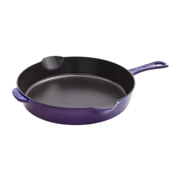 Staub Cast Iron 11-inch Traditional Skillet - Dark Blue Supply