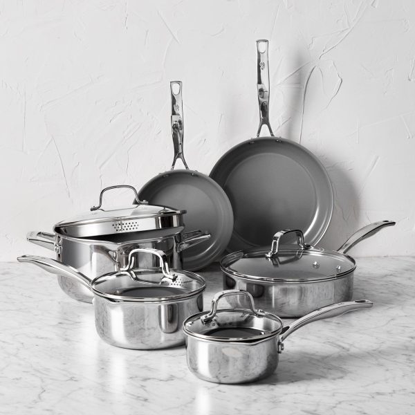 Henckels Clad H3 10-pc Stainless Steel Ceramic Nonstick Cookware Set Supply