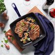 Staub Cast Iron 12-inch Square Grill Pan - Dark Blue on Sale