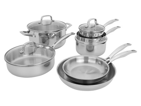 Henckels Clad H3 10-pc Stainless Steel Cookware Set Supply