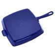 Staub Cast Iron 12-inch Square Grill Pan - Dark Blue on Sale