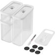 Zwilling Fresh & Save Cube Box Set, 5-pc, Plastic, Airtight Dry Food Storage Container, Medium Cube Set For Sale