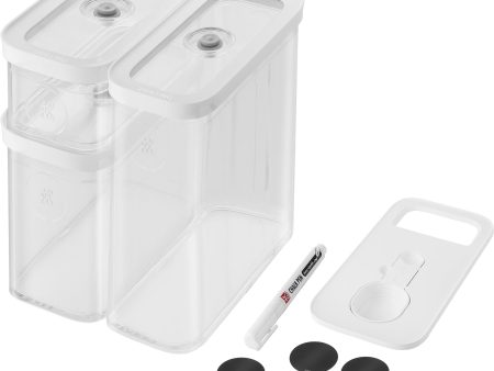 Zwilling Fresh & Save Cube Box Set, 5-pc, Plastic, Airtight Dry Food Storage Container, Medium Cube Set For Sale