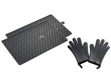 Zwilling BBQ+ 3-pc Silicone Grill Mat & Gloves Set Fashion