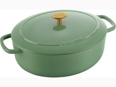 Ballarini Bellamonte Cast Iron 4.75-qt Oval Dutch Oven - Saggio Green Fashion