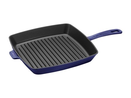 Staub Cast Iron 12-inch Square Grill Pan - Dark Blue on Sale