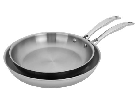 Henckels Clad H3 2-pc Stainless Steel 10-in & 12-in Fry Pan Set For Cheap