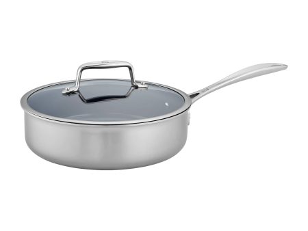 Zwilling Clad CFX 3-qt Stainless Steel Ceramic Nonstick Saute Pan Online Hot Sale