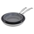 Henckels Clad H3 2-pc Stainless Steel Ceramic Nonstick 8-in & 10-in Fry Pan Set Online