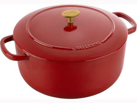 Ballarini Bellamonte Cast Iron 7.5-qt Round Dutch Oven - Pomodoro Red Online Sale