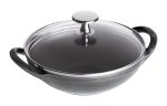 Staub Cast Iron 0.5-qt Baby Wok - Graphite Grey Fashion