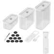 Zwilling Fresh & Save Cube Box Starter Set, 5-pc, Plastic, Airtight Dry Food Storage Container, Medium Cube Set with Pump Sale